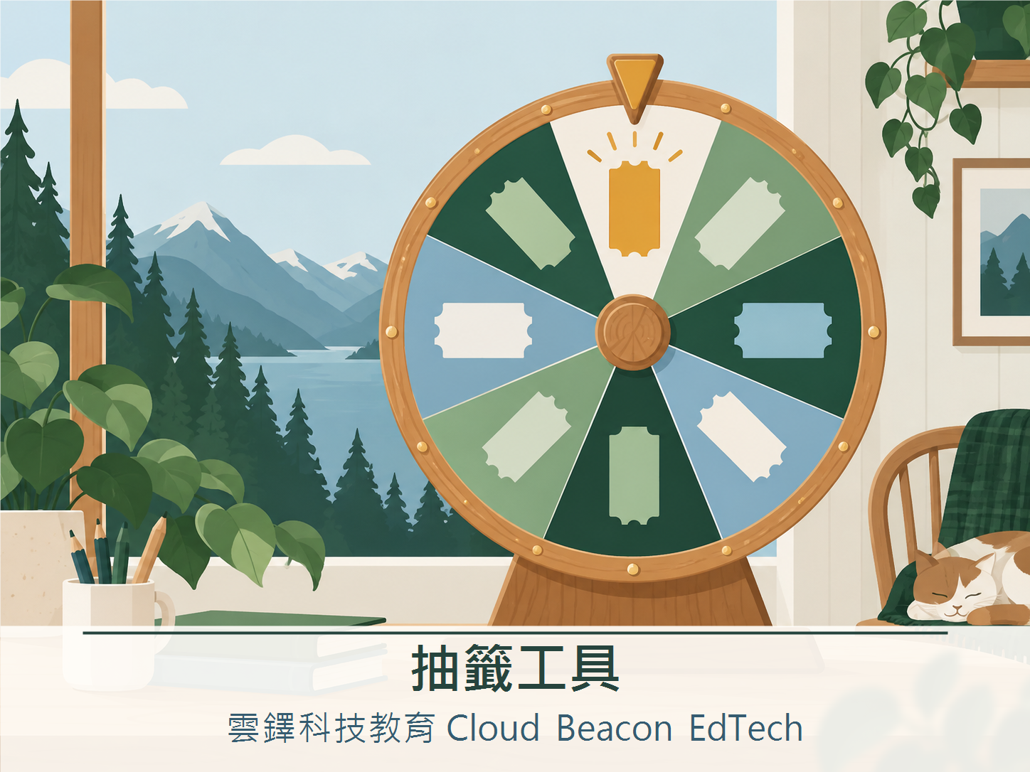 抽籤工具封面，雲鐸科技教育 Cloud Beacon EdTech